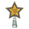 The Memory Company Stars-10" Lighted Beige And Blue Star Ncaa West Virginia Mountaineers Christmas Tree Topper