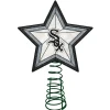 The Memory Company Stars-10" Lighted Black And Gray Star Mlb Chicago White Sox Christmas Tree Topper