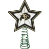 The Memory Company Stars-10" Lighted Black And Tortilla Brown Star Ncaa Colorado Buffaloes Christmas Tree Topper