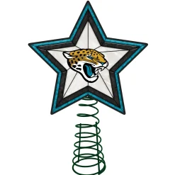 The Memory Company Stars-10" Lighted Blue And Black Star Nfl Jacksonville Jaguars Christmas Tree Topper