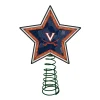 The Memory Company Stars-10" Lighted Blue And Brown Star Ncaa Virginia Cavaliers Christmas Tree Topper