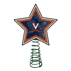 The Memory Company Stars-10" Lighted Blue And Brown Star Ncaa Virginia Cavaliers Christmas Tree Topper