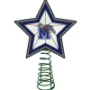 The Memory Company Stars-10" Lighted Blue And Green Star Ncaa Memphis Tigers Christmas Tree Topper