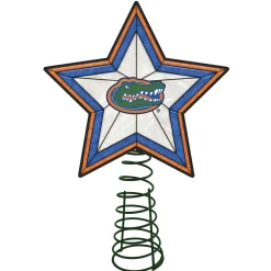 The Memory Company Stars-10" Lighted Blue And Green Star Ncaa Florida Gators Christmas Tree Topper