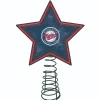 The Memory Company Stars-10" Lighted Blue And Red Star Mlb Minnesota Twins Christmas Tree Topper