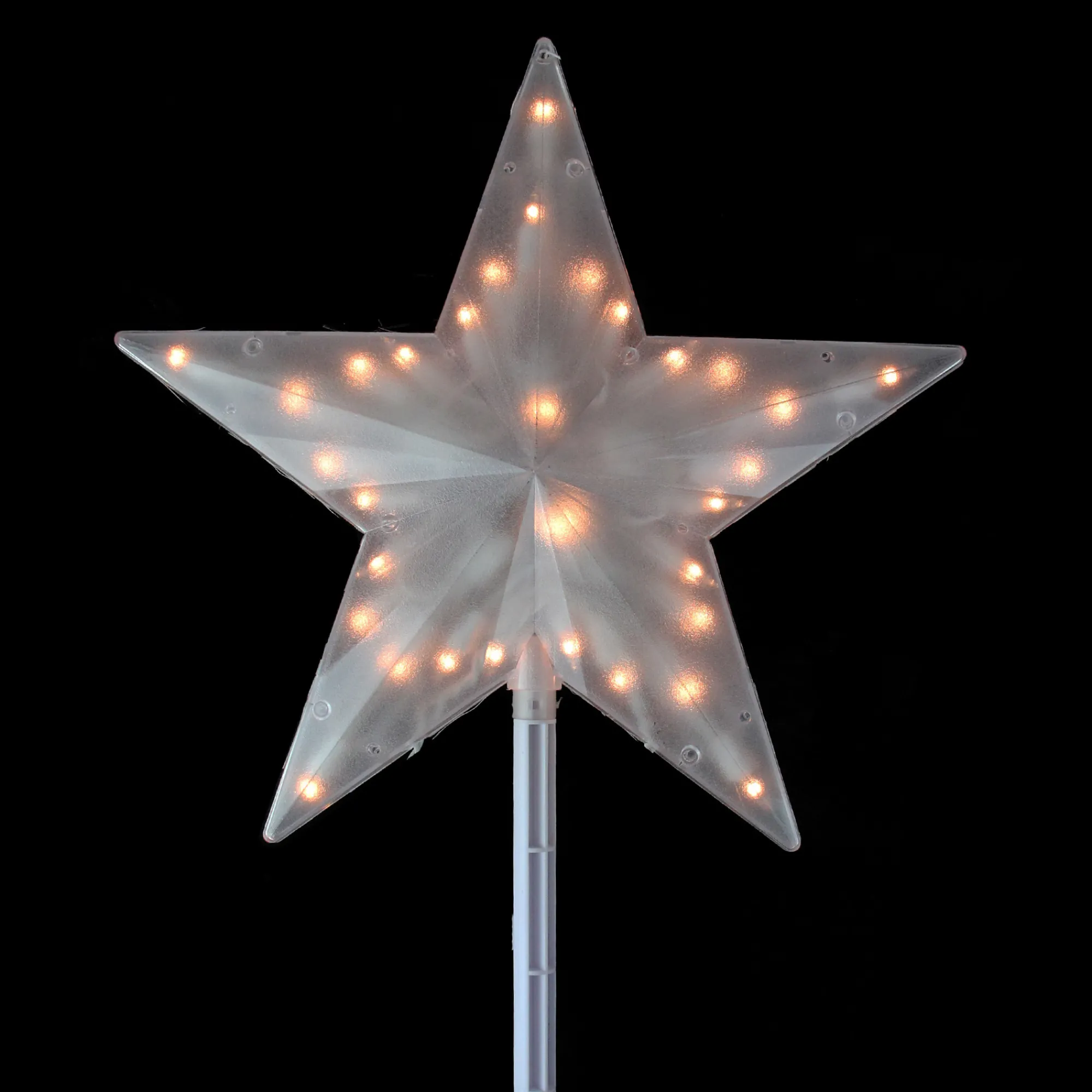 Sienna Stars-15" Lighted Clear Twinkling Star Christmas Tree Topper - Clear Lights