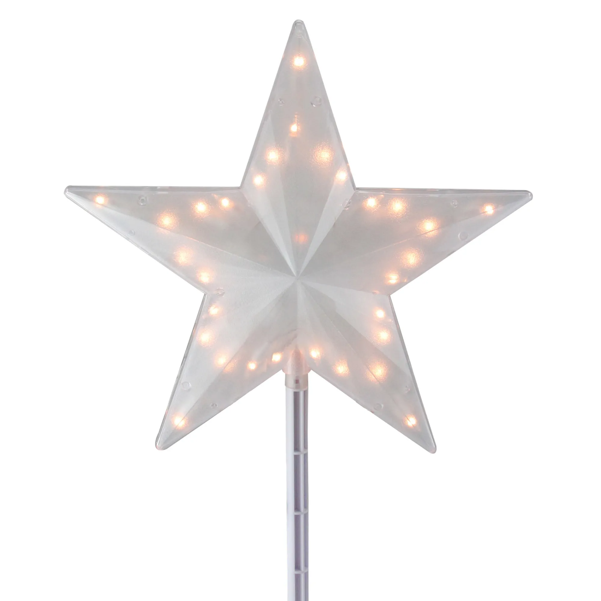 Sienna Stars-15" Lighted Clear Twinkling Star Christmas Tree Topper - Clear Lights