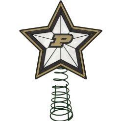 The Memory Company Stars-10" Lighted Gold And Black Star Ncaa Purdue Boilermakers Christmas Tree Topper