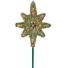 Northlight Stars-21" Lighted Gold Star Of Bethlehem Christmas Tree Topper - Multicolor Lights