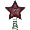 The Memory Company Stars-10" Lighted Maroon And White Star Ncaa University Of South Carolina Gamecocks Christmas Tree Topper