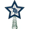 The Memory Company Stars-10" Lighted Navy Blue And White Star Mlb Tampa Bay Rays Christmas Tree Topper
