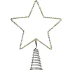 Christmas Central Stars-13.5" Lighted Open Star Christmas Tree Topper, Dual Color Lights
