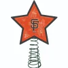 The Memory Company Stars-10" Lighted Orange And Black Star Mlb San Francisco Giants Christmas Tree Topper