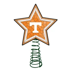 The Memory Company Stars-10" Lighted Orange And White Star Ncaa Tennessee Volunteers Christmas Tree Topper