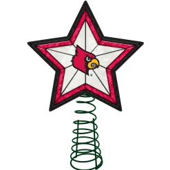 The Memory Company Stars-10" Lighted Pink And Black Star Ncaa Louisville Cardinals Christmas Tree Topper