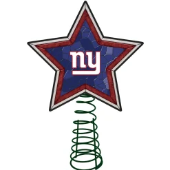 The Memory Company Stars-10" Lighted Purple And Red Star Nfl New York Giants Christmas Tree Topper
