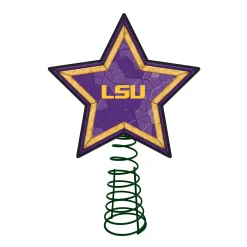 The Memory Company Stars-10" Lighted Purple And Yellow Star Ncaa Lsu Tigers Christmas Tree Topper