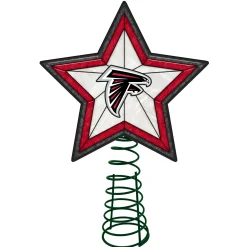 The Memory Company Stars-10" Lighted Red And Black Star Nfl Atlanta Falcons Christmas Tree Topper