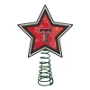 The Memory Company Stars-10" Lighted Red And Black Star Ncaa Texas Tech Red Raiders Christmas Tree Topper
