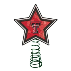 The Memory Company Stars-10" Lighted Red And Black Star Ncaa Texas Tech Red Raiders Christmas Tree Topper