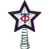 The Memory Company Stars-10" Lighted Red And Blue Star Mlb Minnesota Twins Christmas Tree Topper