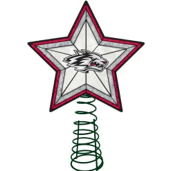 The Memory Company Stars-10" Lighted Red And Gray Star Ncaa New Mexico Lobos Christmas Tree Topper