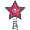 The Memory Company Stars-10" Lighted Red And Green Star Mlb Philadelphia Phillies Mosaic Christmas Tree Topper