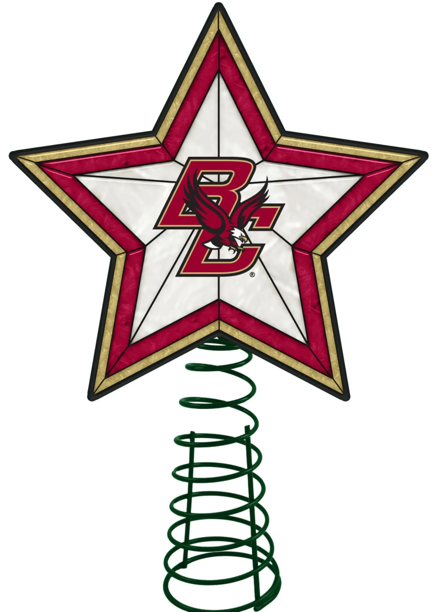 Memory Company Stars-10" Lighted Red And Green Star Ncaa Houston Astros Christmas Tree Topper