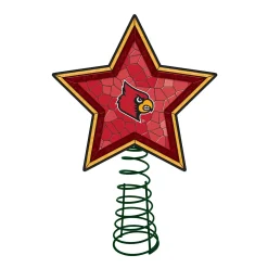 The Memory Company Stars-10" Lighted Red And Orange Star Ncaa Louisville Cardinals Wildcats Christmas Tree Topper