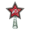 The Memory Company Stars-10" Lighted Red And White Star Ncaa Utah Utes Christmas Tree Topper