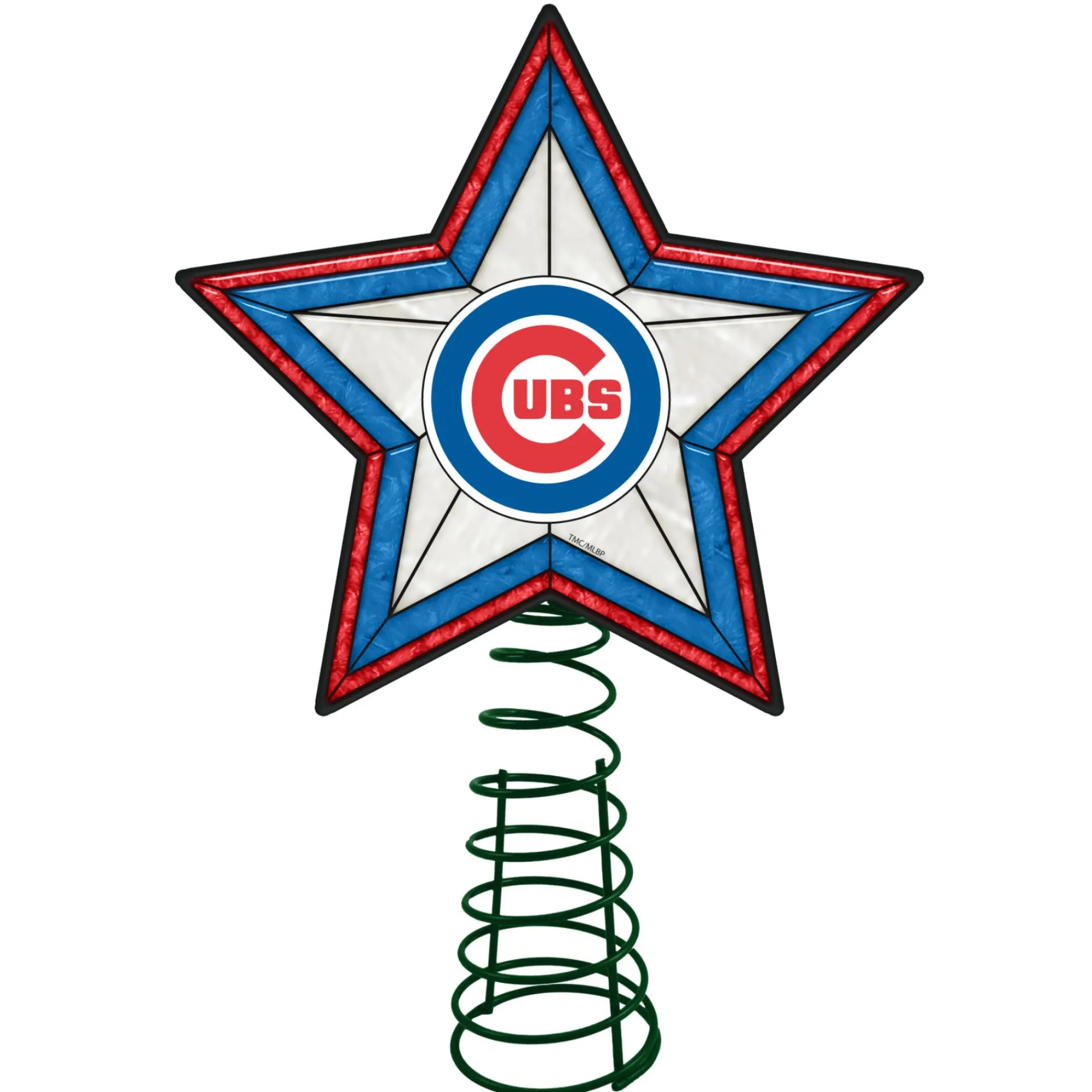 The Memory Company Stars-10" Lighted Red And White Star Mlb Chicago Cubs Christmas Tree Topper - 33818773