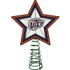 The Memory Company Stars-10" Lighted Red And White Star Ncaa Utep Miners Christmas Tree Topper