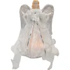 Northlight Angels-12" Lighted Silver And White Angel With Wings Christmas Tree Topper - Clear Lights