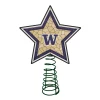 The Memory Company Stars-10" Lighted Tan Brown And Purple Star Ncaa Washington Huskies Christmas Tree Topper