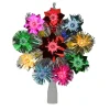 Northlight Stars-8.5" Lighted Tinsel Starburst Star Christmas Tree Topper - Multi-Color Lights
