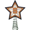 The Memory Company Stars-10" Lighted White Star Ncaa Syracuse Orange Christmas Tree Topper