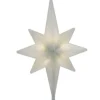 Brite Star Stars-14.5" Lighted Winter Frost Led Bethlehem Star Christmas Tree Topper, Warm White