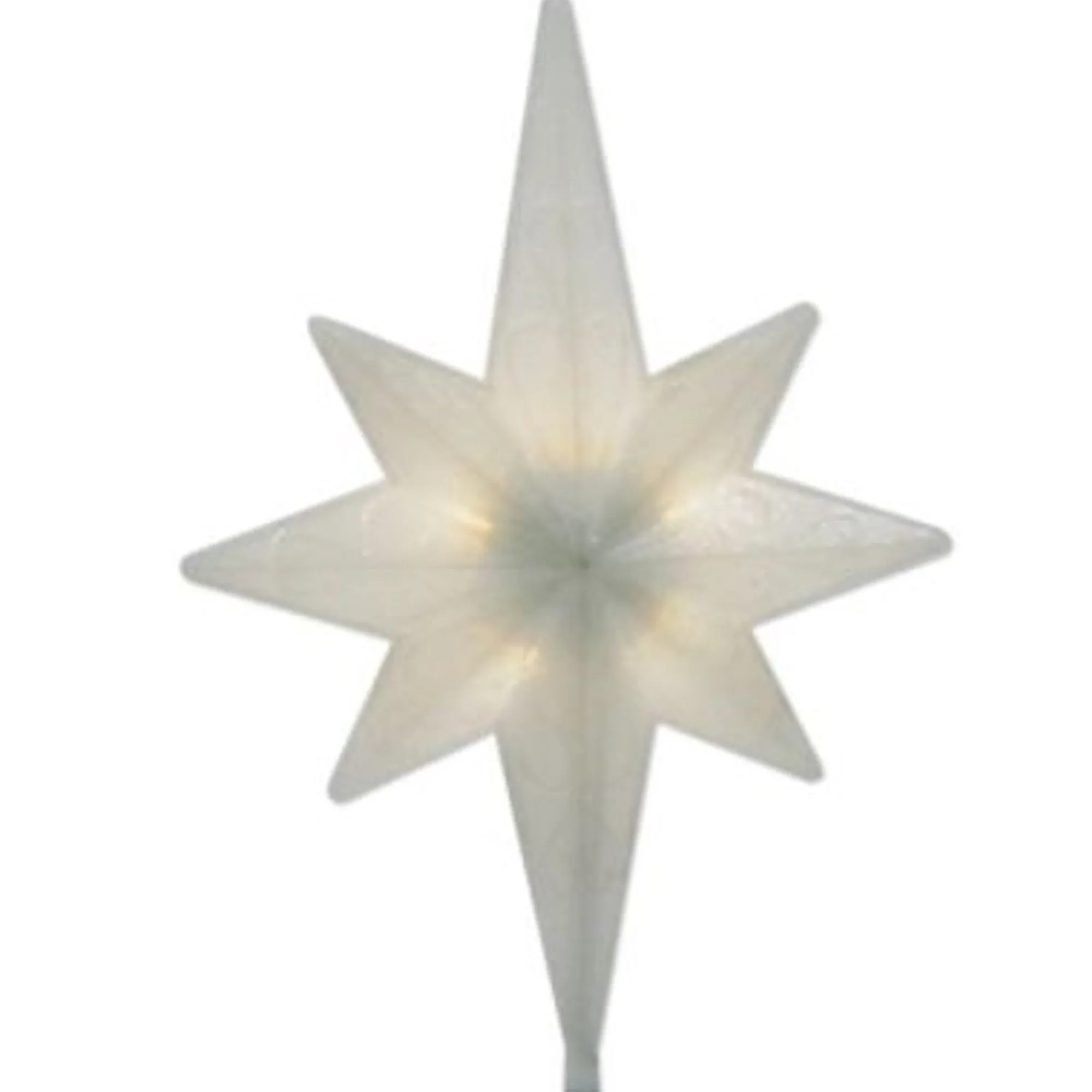 Brite Star Stars-14.5" Lighted Winter Frost Led Bethlehem Star Christmas Tree Topper, Warm White