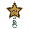 The Memory Company Stars-10" Lighted Yellow And Black Star Ncaa Missouri Tigers Christmas Tree Topper