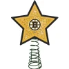 The Memory Company Stars-10" Lighted Yellow And Black Mosaic Style Star Nhl Boston Bruins Christmas Tree Topper