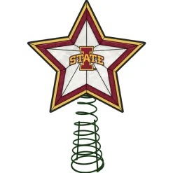 The Memory Company Stars-10" Lighted Yellow And Pink Star Ncaa Iowa State Cyclones Christmas Tree Topper