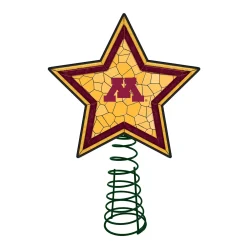 The Memory Company Stars-10" Lighted Yellow And Red Star Ncaa Minnesota Golden Gophers Christmas Tree Topper