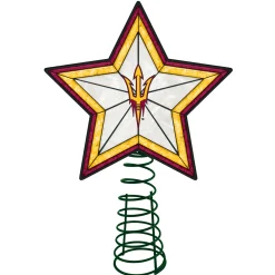 The Memory Company Stars-10" Lighted Yellow And Red Star Ncaa Arizona State Sun Devils Christmas Tree Topper