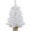 Northlight Unlit-2' Medium Balsam Pine Burlap Base Artificial Christmas Tree - Unlit