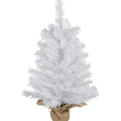Northlight Unlit-2' Medium Balsam Pine Burlap Base Artificial Christmas Tree - Unlit