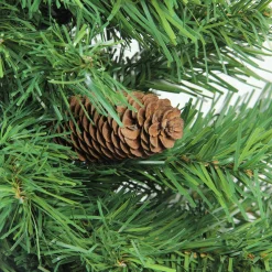 Northlight Unlit-7.5' Medium Dakota Red Pine Artificial Christmas Tree With Pinecones - Unlit