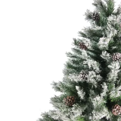 Northlight Unlit-6' Medium Flocked Angel Pine Artificial Christmas Tree - Unlit
