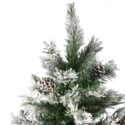 Northlight Unlit-6' Medium Flocked Angel Pine Artificial Christmas Tree - Unlit