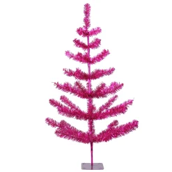 Northlight Unlit-3' Medium Fuchsia Pink Pine Twig Artificial Christmas Tree - Unlit