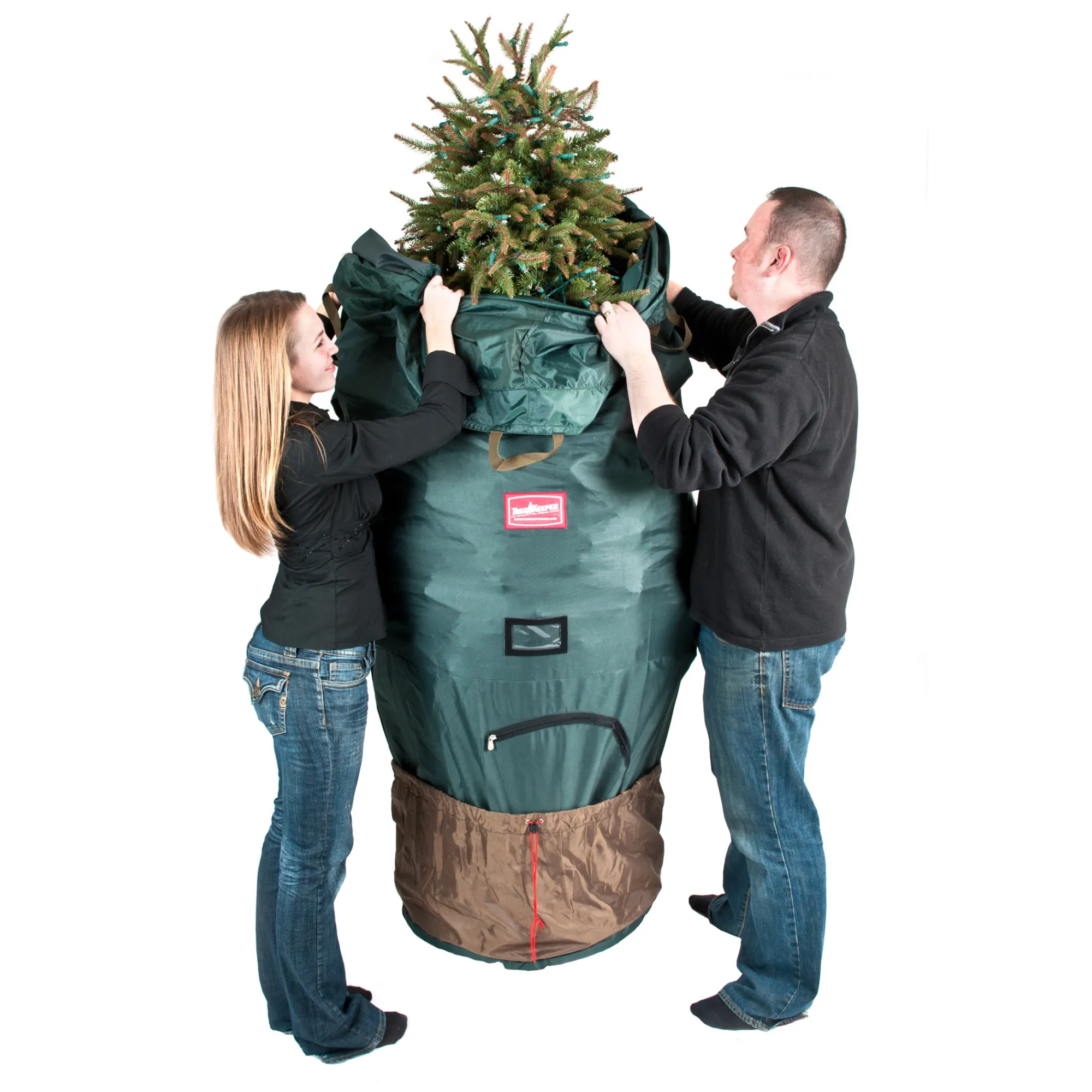 Northlight Tree Storage-89" Medium Green Upright Christmas Tree Protective Storage Bag - For Artificial Trees